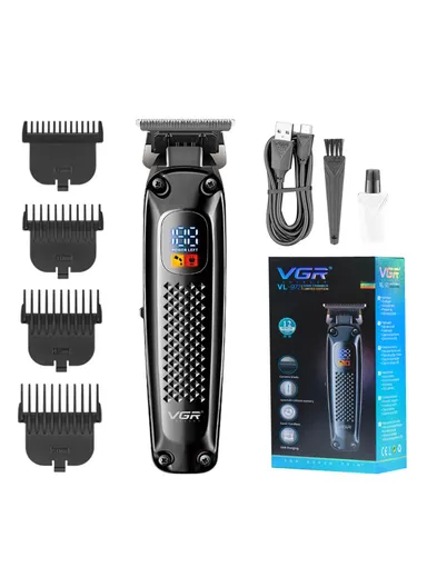 1400mAh Professional Hair Trimmer, Cord/Cordless &amp; Rechargeable Precision Beard Trimmer with LED Display V- 972