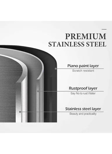3-Layer Iron Spice Rack With Knives, Cutlery, Chopping Board &amp; Utensil Holder (W37.6 x D23.4 x H60)cm