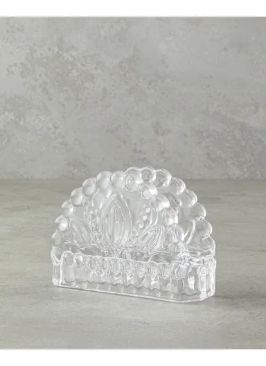 Meri Glass Napkin Holder 12.5x4x9 cm Transparent