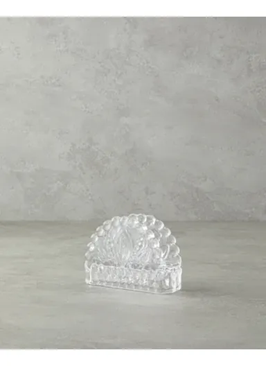 Meri Glass Napkin Holder 12.5x4x9 cm Transparent
