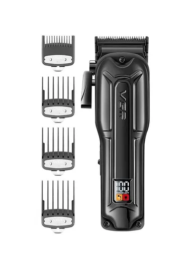 2500mAh Professional Hair Clipper with 4 Attachments (3,6,9,12)mm, Cleaning Brush, Lubricating Oil &amp; USB Charging Cable V-138
