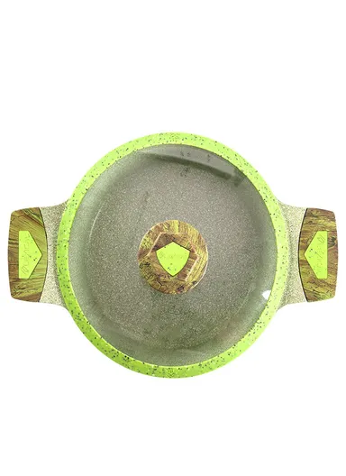 20/24/28cm 6 Pcs High-Quality Casseroles Set With Three Lids LG-350601-7i - Green