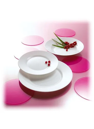 18pcs LevelOne Porcelain Dinner Set for 6 People, Timeless &amp; Classic Design G0566- White 