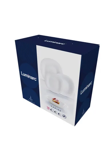 18pcs Luminarc Neo Carine Set For Dinner N2184- White
