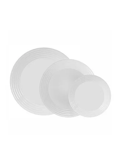 18pcs Luminarc Harena Dinnerware Plates &amp; Dishes L3270- White