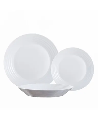 18pcs Luminarc Harena Dinnerware Plates &amp; Dishes L3270- White