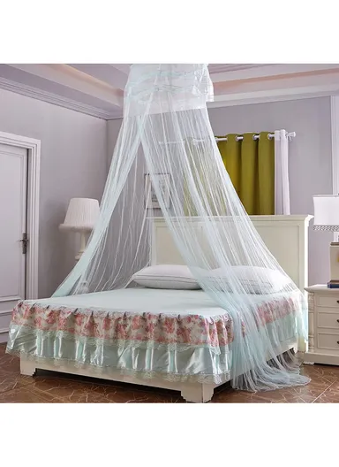 Princess Castle Round Dome Mosquito Net For Bed, Insect Protection (D60 x H260)cm - Yellow