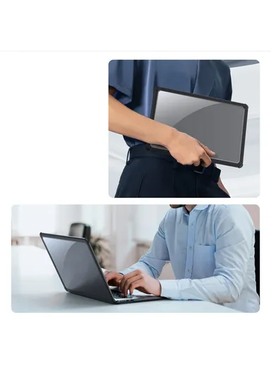 13" MacBook Case, Designed For Apple MacBook Air (2018/2020) A1932 A2179 A2337 Full Protection Laptop Protective Glossy Cover - Black