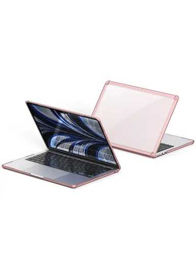 13" MacBook Case, Designed For Apple MacBook Air (2018/2020) A1932 A2179 A2337 Full Protection Laptop Protective Glossy Cover - Pink