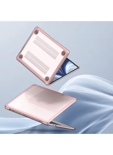 13" MacBook Case, Designed For Apple MacBook Air (2018/2020) A1932 A2179 A2337 Full Protection Laptop Protective Glossy Cover - Pink