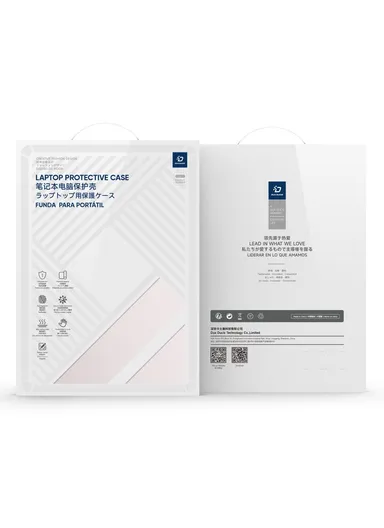 13" MacBook Case, Compatible with MacBook Air (2022/2024), Full Protection Glossy Laptop Cover - Pink