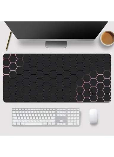 Anti-skid Large Mouse Pad Honeycomb Pattern Gaming Desktop Mat (L90 x W40 x T0.2)cm - Style 2