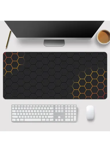 Anti-skid Large Mouse Pad Honeycomb Pattern Gaming Desktop Mat (L90 x W40 x T0.2)cm - Style 6
