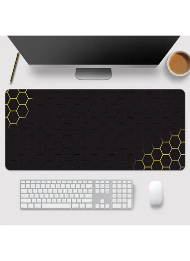 Anti-skid Large Mouse Pad Honeycomb Pattern Gaming Desktop Mat (L90 x W40 x T0.2)cm - Style 22