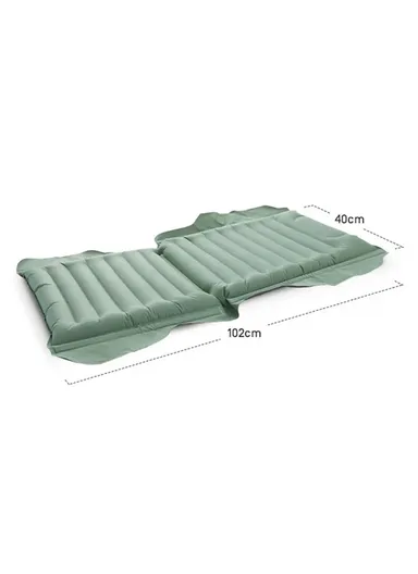 Adjustable Outdoor Inflatable Folding Seat Cushion 40D Nylon Camping Picnic Beach Chair GM-z01 (L102cm x W40)cm - Army Green