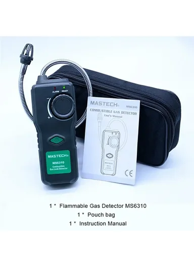 Gas Detector, Combustible Gas Leak Detector Meter Test for Natural Butane Paint Thinner Flammable Gas Analyzer