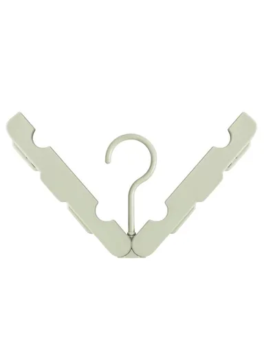 Travel Foldable Hanger Portable Drying Rack Underwear Socks Clip Closet Organizer (L16 x W5.4 x H1.5)cm - Green