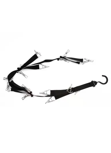 16 Clips 360-degree Rotating Hat Organizer Holder Rack for Cabinet Baseball Cap Hanger