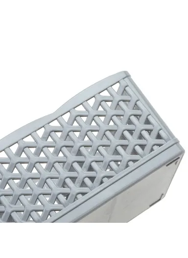 Plastic Socks Storage Box Hollow-out Durable Underwear Organizer Lightweight Desk Holder (L26 x W8 x H6)cm - Khaki