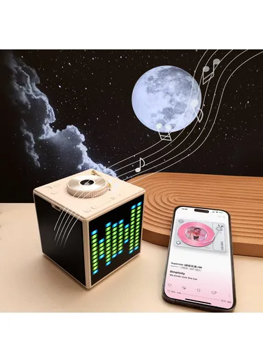 5200mAh Multi-functional Galaxy Star Projector White Noise Bluetooth Speaker K-1206 