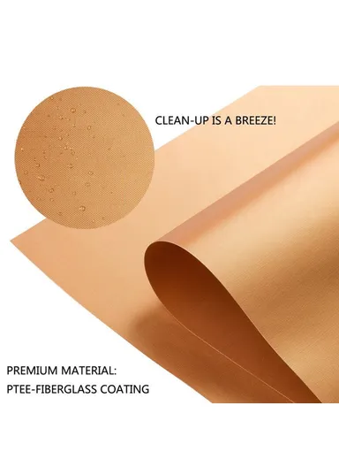 6PCS Grill Mats for Outdoor Grill (BPA-Free, FDA Certified), Non-Stick BBQ Grill Pads 30x40cm Reusable Grill Mats Works for Gas Charcoal Electric Grill - Bronze