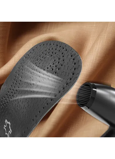 Leg Massage Flat Foot Correction Insoles Arch Support Orthotic Inserts X / O Black - EU 35-36