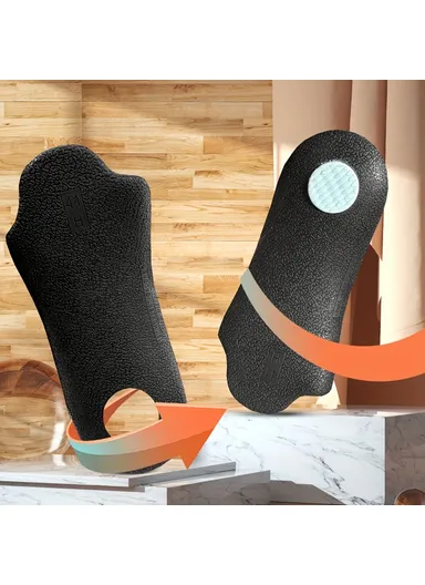 Leg Massage Flat Foot Correction Insoles Arch Support Orthotic Inserts X / O Black - EU 39-40