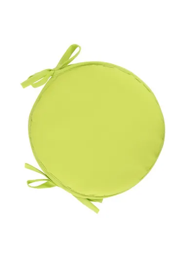 Round Soft Sponge Seat Pad Office Home Chair Cushion with Tie Rope (D30)cm 56357 - Light Yellow