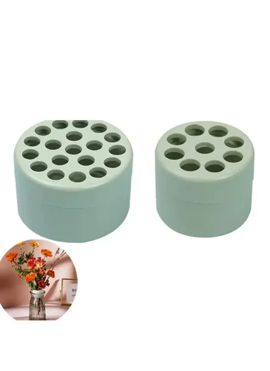 2PCS Plastic Spiral Ikebana Stem Holders Mother's Day Gifts for DIY Flower Arrangement - Green