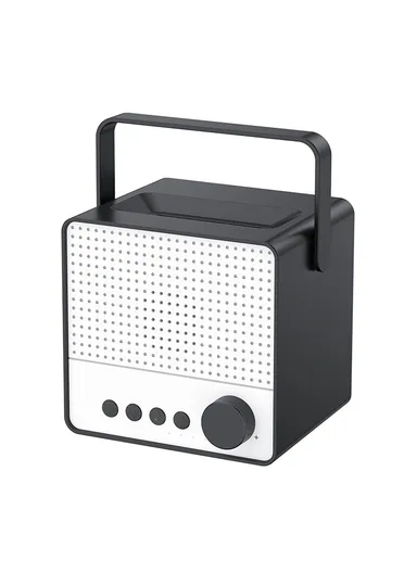 120ml Simulation Flame Aromatherapy Humidifier USB Charging Desktop Bluetooth Speaker Colorful Ambient Light Humidifier DQ706 