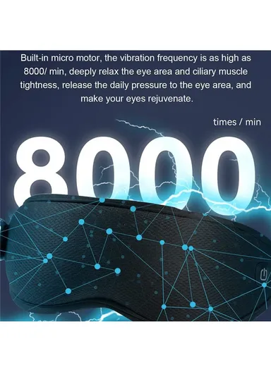 650mAh Multi-frequency Vibration Eye Massager Ice &amp; Hot Compress Eye Mask Y08 
