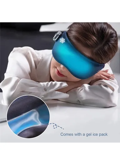 650mAh Multi-frequency Vibration Eye Massager Ice &amp; Hot Compress Eye Mask Y08 
