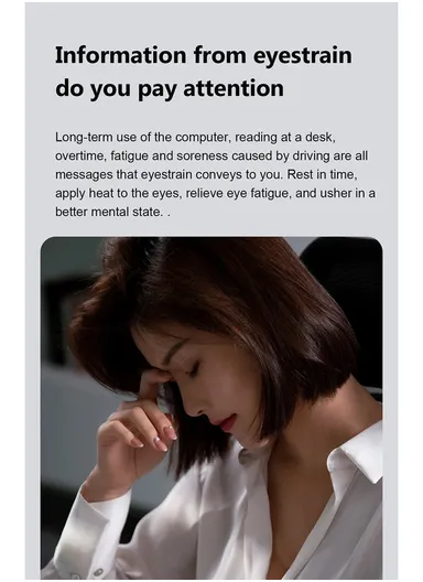 650mAh Multi-frequency Vibration Eye Massager Ice &amp; Hot Compress Eye Mask Y08 