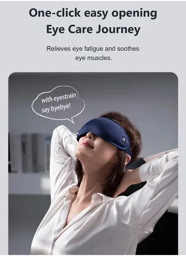 650mAh Multi-frequency Vibration Eye Massager Ice &amp; Hot Compress Eye Mask Y08 