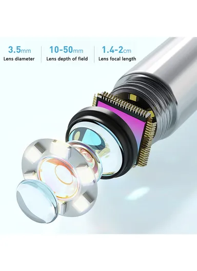 Earwax Remover WiFi Visual Otoscope with LED Lights Phone App Monitoring N3 PRO-B 
