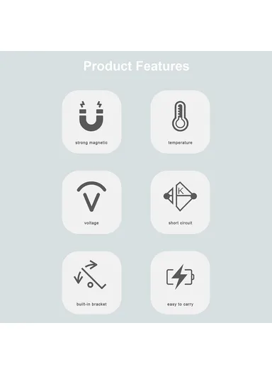 10000mAh Compatible with Magsafe Battery Phone Stand Magnetic Power Bank Charger (CE, FCC) - White