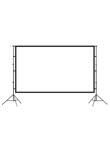 100" Outdoor Photo Video Studio Adjustable Milk Silk White Background Backdrop Support System Tripod Stand (L220 x W125)cm