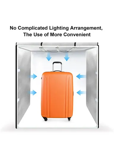 80W High-Brightness LED Photo Light Panel with 3 Color Backgrounds (L80 x W80 x H80)cm