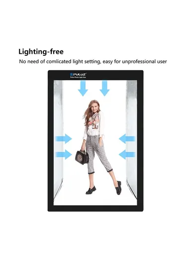 240W 5500K Photography Photo Studio Box 6 Light Strip Bars Photo Lighting Shooting Tent Kit PU210 - US Plug
