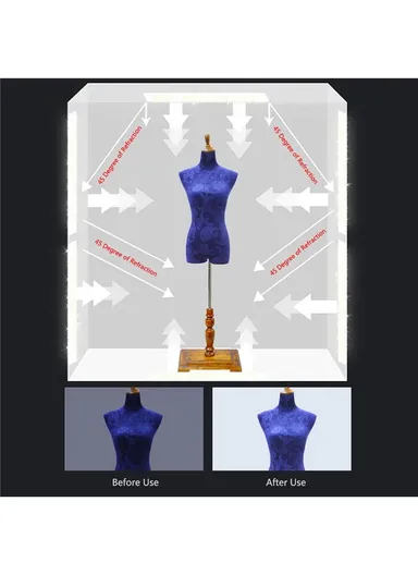 240W 5500K Photography Photo Studio Box 6 Light Strip Bars Photo Lighting Shooting Tent Kit PU210 - US Plug
