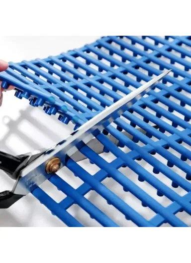 30x30cm 6Pcs Anti-slip Bathroom Carpet Kitchen Floor Mat Spa Bath Rug - White