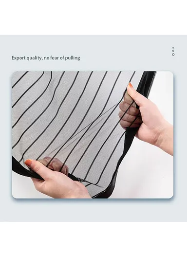 120x150cm Magnetic Window Screen Mesh Curtain Screen Invisible Gauze Window - Black