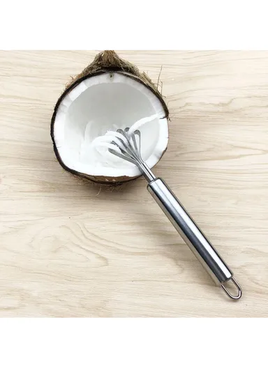 Stainless Steel Coconut Opener Scraper Coconut Meat Removal Knife (No FDA Certificate)