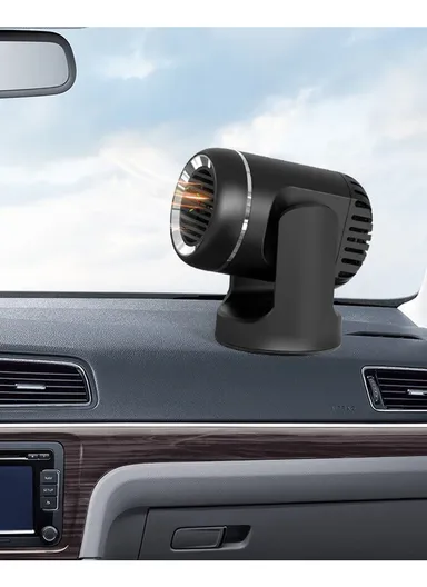 130W 12V Car Heater Fast Heating Windshield Defroster Demister Electric Fan Heater for Cars SUV Truck &amp; Trailer - White