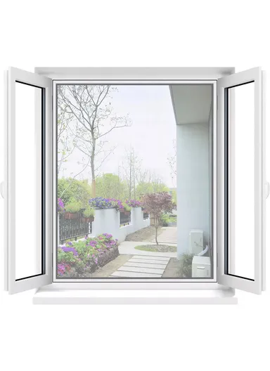 60x90cm Home Magnetic Window Screen Fiberglass Anti Mosquito Breathable Window Net - Grey Frame + Grey Net