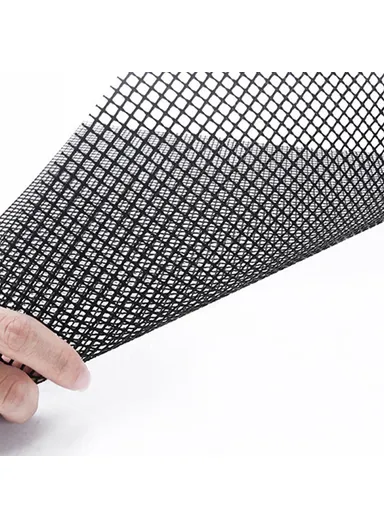 3 PCS High-Temperature Resistant Silica Gels Material BBQ Mat Barbecue Mesh Baking Mat (without Certification) - Black