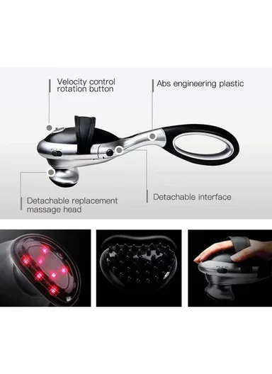 22W Powerful Infrared Body Massager With 2 Massage Heads, Detachable Handle &amp; Hand Strap For Shoulders Body Feet Neck Massage TK-2014 (L40 x W10.5 x H11.5)cm