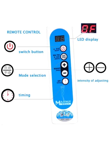 12W Adjustable Size Heating Massage Belt, Slimming Belt with Remote Control, LED Display, Adjustable Intensity, Timer &amp; Auto/Manual Modes, Slimming Machine, Waist Fat Tool, Abdominal Massager, Vibration Belt HJ-BQ006