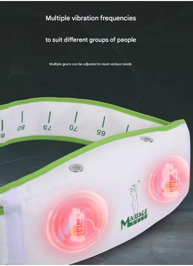 12W Adjustable Size Heating Massage Belt, Slimming Belt with Remote Control, LED Display, Adjustable Intensity, Timer &amp; Auto/Manual Modes, Slimming Machine, Waist Fat Tool, Abdominal Massager, Vibration Belt HJ-BQ006