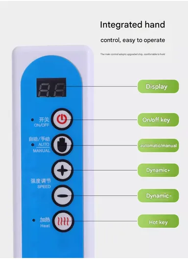 12W Adjustable Size Heating Massage Belt, Slimming Belt with Remote Control, LED Display, Adjustable Intensity, Timer &amp; Auto/Manual Modes, Slimming Machine, Waist Fat Tool, Abdominal Massager, Vibration Belt HJ-BQ006